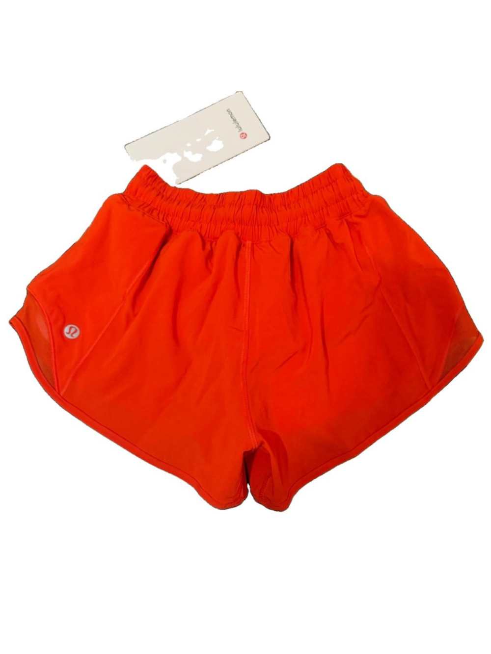 LULULEMON HOTTY HOT LOW RISE SHORT 2.5” LINED CHERRY EMBER COLOR SIZE 0 NWT